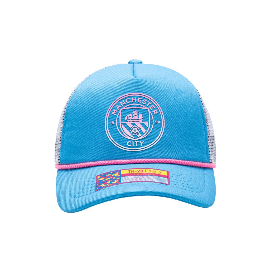 Manchester City - Serve Trucker Snapback Hat (Fan Ink)