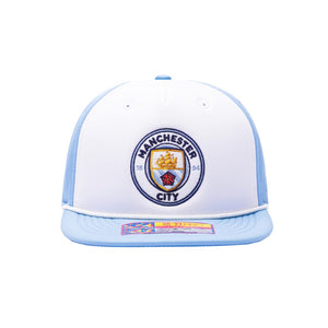 Manchester City - Avalanche Flat Peak Snapback Hat (Fan Ink)