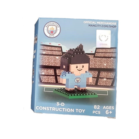 Brxlz 3d Toy Soccer Player Construction Kit - Manchester City Football Club (82 Pieces)