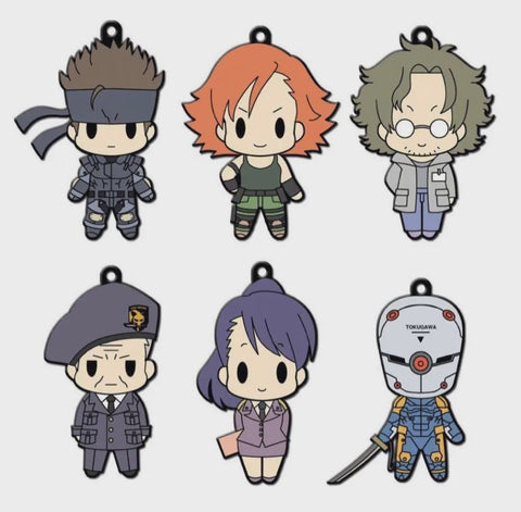 Metal Gear Solid Rubber Keyholder Collection Volume 1 (1 Randomly Picked Character Keychain)