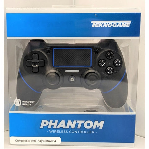 Black Phantom Wireless PS4 Controller