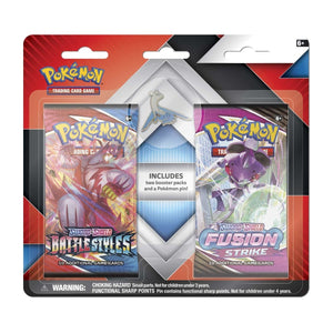 battle styles booster box canada Pokemon 2 Booster Packs (1 Fusion Strike/1 Battle Styles) & Pin