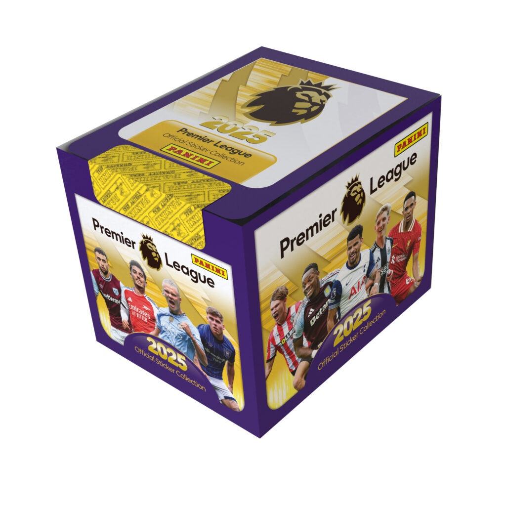 Pl Sticker 2024-25 Panini Premier League Official Sticker Collection Box (50 Pack ...