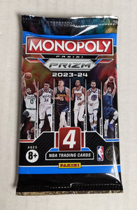 2023-24 Panini Prizm Basketball Monopoly Blaster Pack (4 Cards Per Pack)