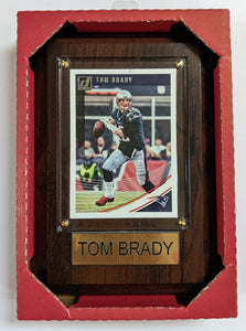 NFL Plaque with card 4x6 New England Patriots - Tom Brady (Randomly Selected, May Not Be Pictured)