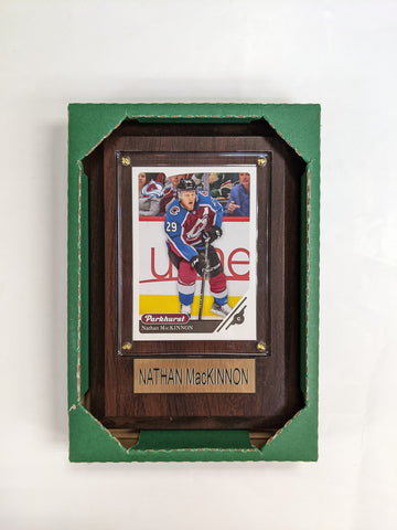 NHL Plaque with card 4x6 Colorado Avalanche - Nathan MacKinnon (Randomly Selected, May Not Be Pictured)