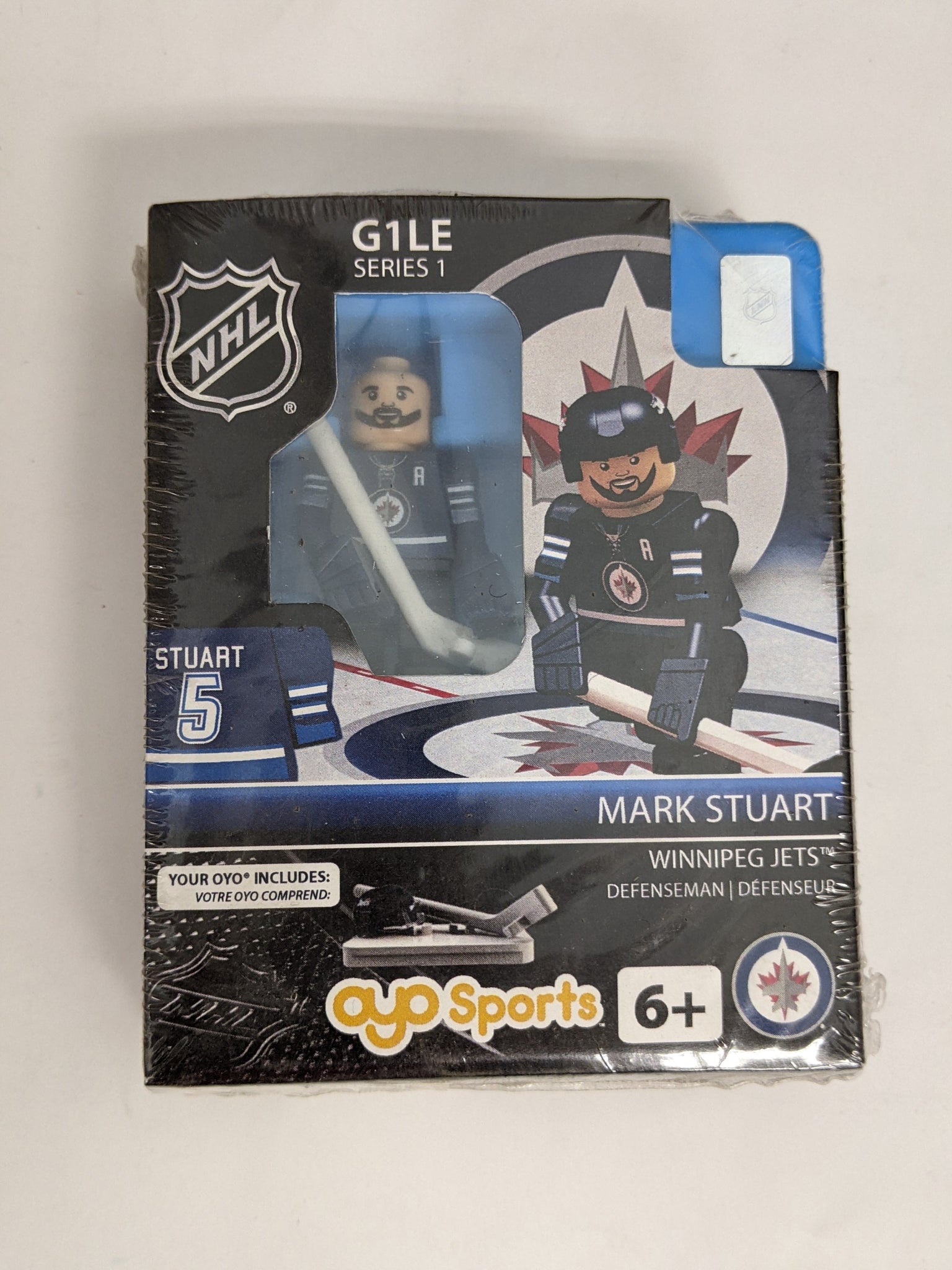 OYO Mini Figure NHL G1LE Series 1 - Winnipeg Jets - Mark Stuart (Blue Jersey)