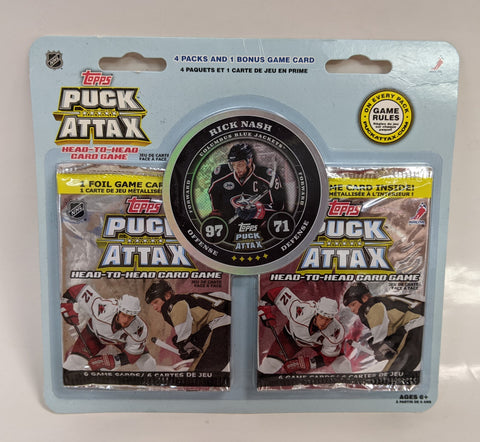 2009-10 Topps Puck Attax Head to Head Hockey Card Game 4 Packs + 1 Random Bonus Card (Bonus Card may vary, may not be the one pictured)