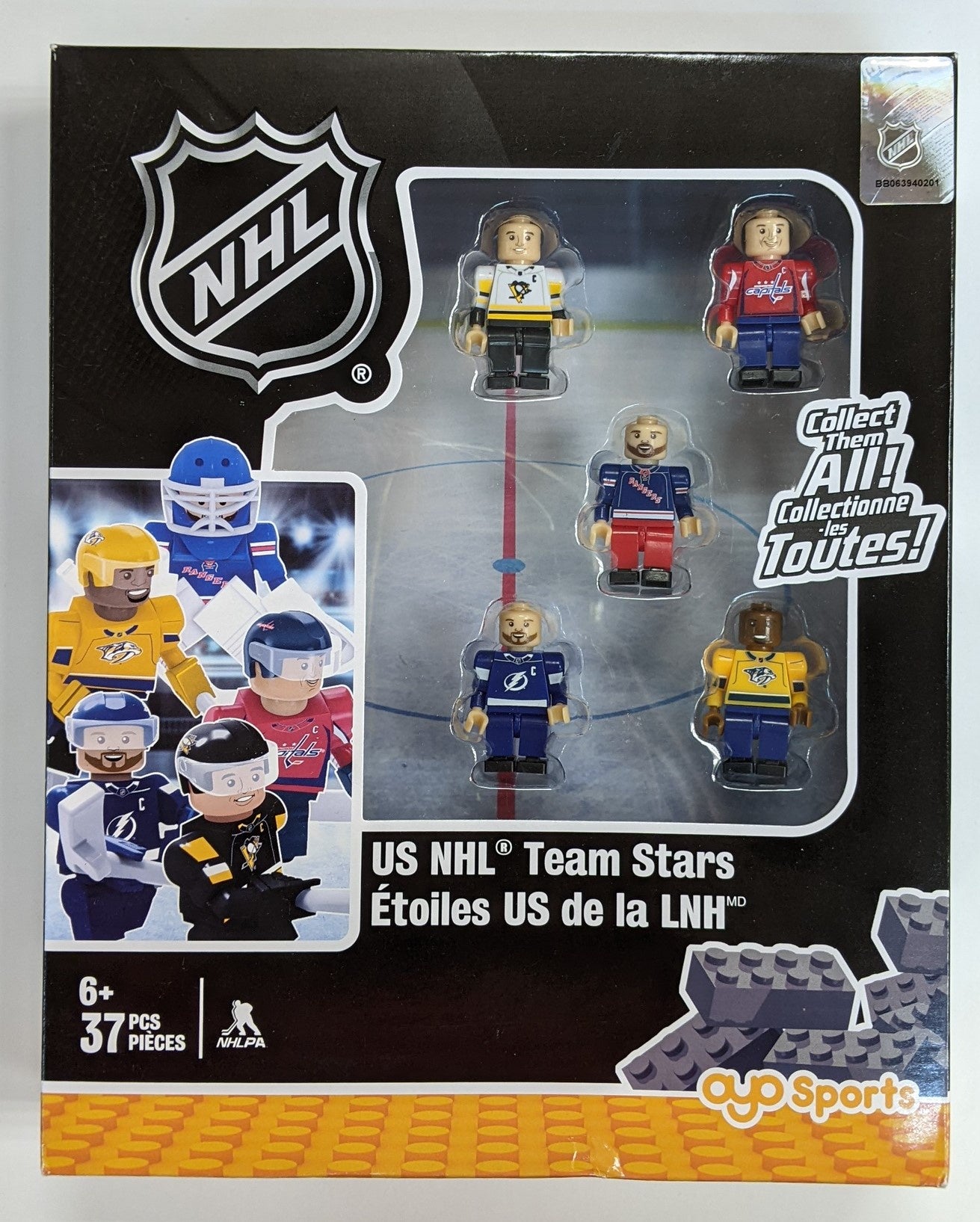 OYO Sports NHL - US NHL Team Stars Set - 37pcs (Sidney Crosby, Alex Ovechkin, Henrik Lundqvist, Steven Stamkos, PK Subban)