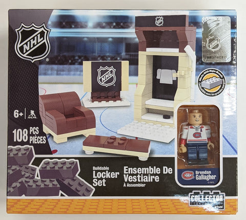 OYO Sports NHL - Buildable Locker Set Montreal Canadiens - Brendan Gallagher - 108 pcs