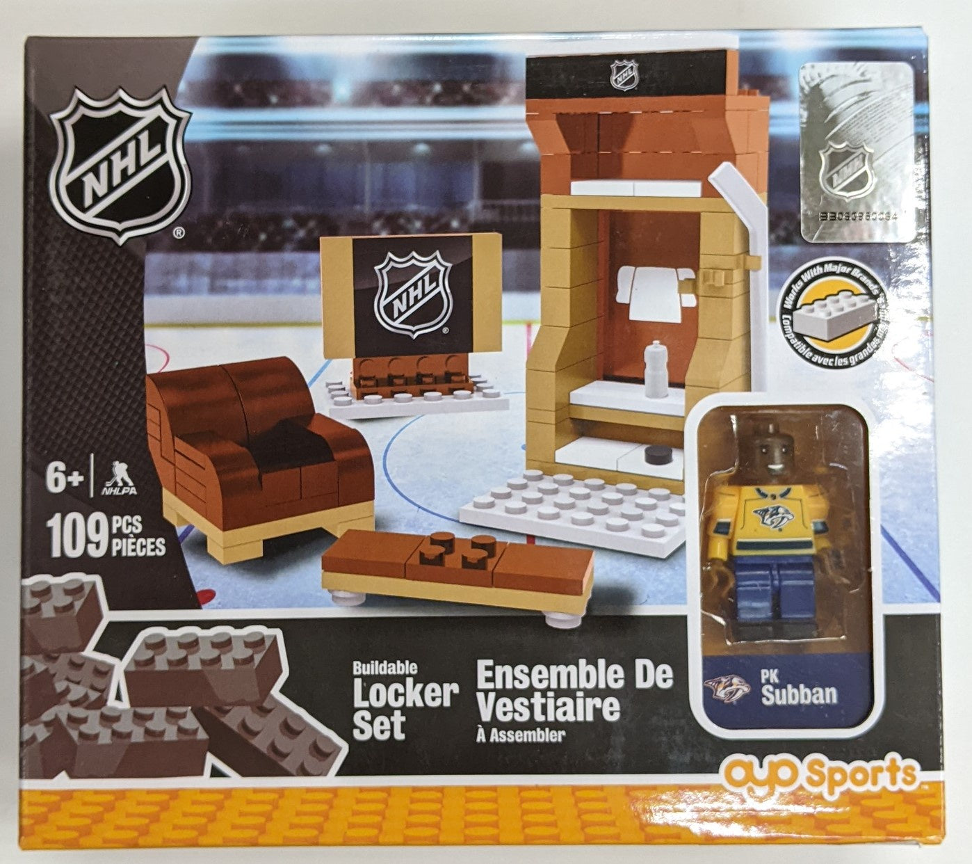 OYO Sports NHL - Buildable Locker Set Nashville Predators - PK Subban - 109 pcs