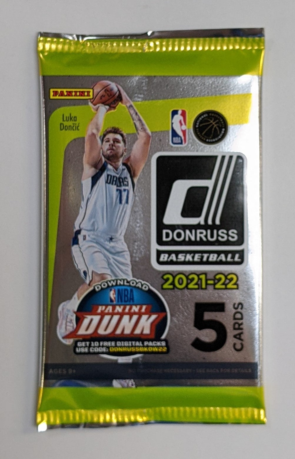 2020-21 Panini Donruss NBA Basketball Trading Card Gravity Feed Pack (5 Cards Per Pack)