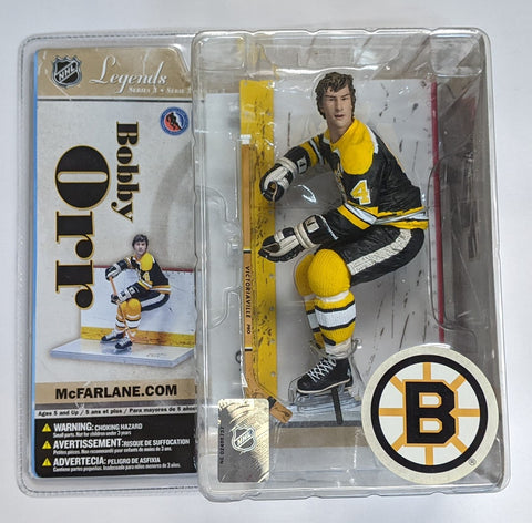 NHL Bobby Orr Boston Bruins #4 7" Action Figure Legends Series 3 {McFarlane]