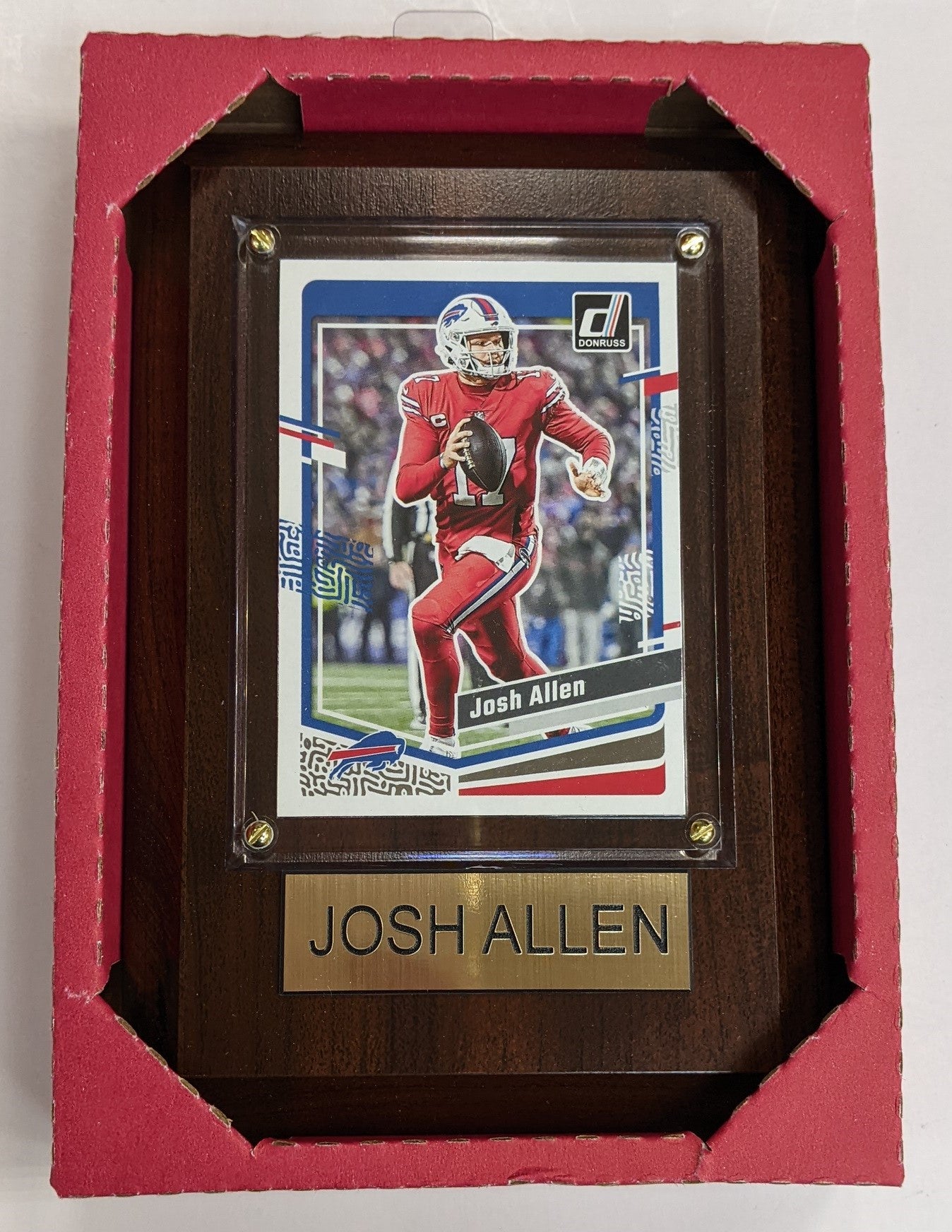 NFL Plaque with card 4x6 Buffalo Bills - Josh Allen (Randomly Selected, May Not Be Pictured)