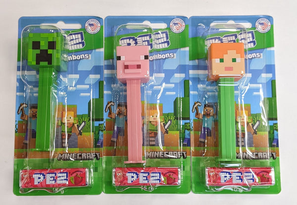 Minecraft Pez Assorted Minecraft Candy Dispenser 2 Pez (1 Randomly Selected)