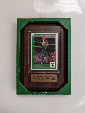 NBA Plaque with card 4x6 Boston Celtics - Jayson Tatum (Randomly Selected, May Not Be Pictured)