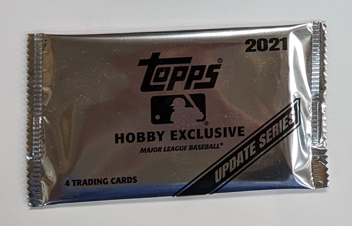 2021 Topps Update Series Baseball Factory Sealed Silver Pack - Hobby Exclusive (4 Trading Cards)