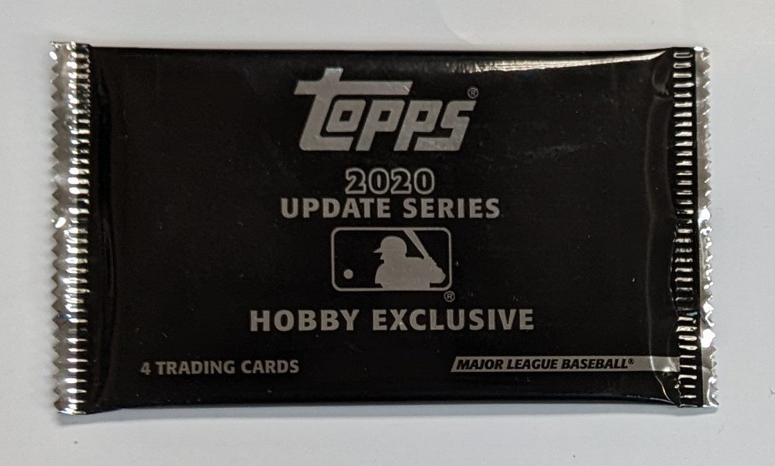 2020 Topps Update Series Baseball Factory Sealed Silver Pack - Hobby Exclusive (4 Trading Cards)