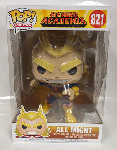 Funko POP! Animation: My Hero Academia - All Might #821 10" Vinyl Figure (Pre-owned, Wear to item)