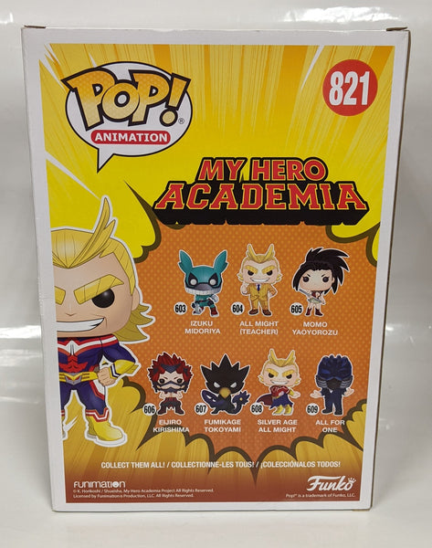 Funko POP! Animation: My Hero Academia - All Might #821 10" Vinyl Figure (Pre-owned, Wear to item)