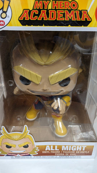 Funko POP! Animation: My Hero Academia - All Might #821 10" Vinyl Figure (Pre-owned, Wear to item)