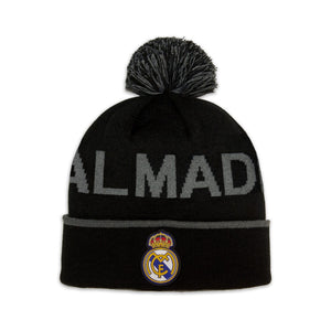 Real Madrid - Black Pom Beanie