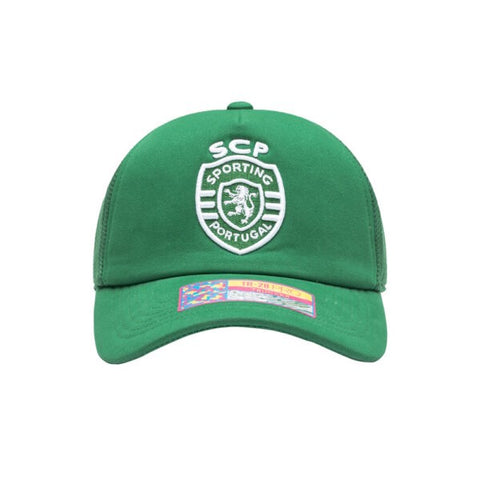 Sporting Lisbon (Sporting Clube de Portugal)  - Gallery Trucker Snapback Hat (Fan Ink)