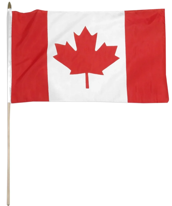 Canada - Stick Flag 6"