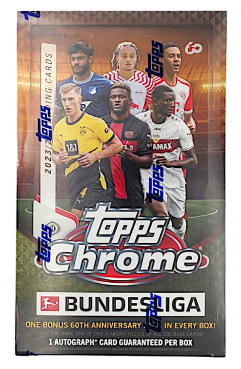 2023-24 Topps Chrome Bundesliga Soccer Hobby Box (Box Wear)