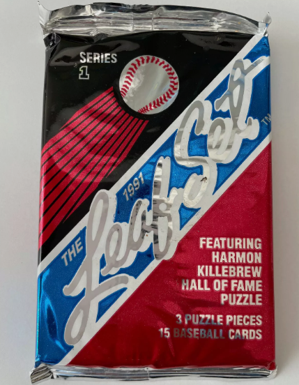 The 1991 Leaf Set Series 1 Baseball Trading Cards Pack