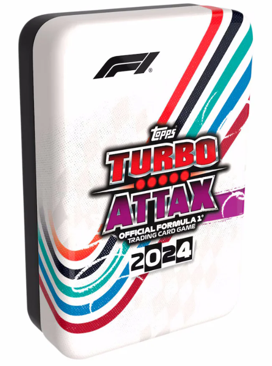 2024 Topps Turbo Attax Formula 1 Cards - Mega Tin (60 Cards + 6 Limited Edition Cards)