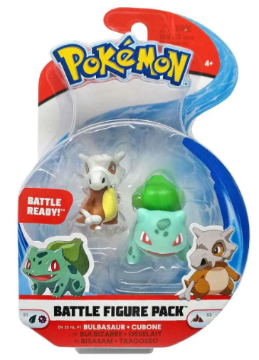 Pokemon Battle Figure Pack Battle Ready! - Bulbasaur / Cubone