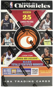 2020-21 Panini Chronicles Basketball Cereal Box (25 Cards Per Box)