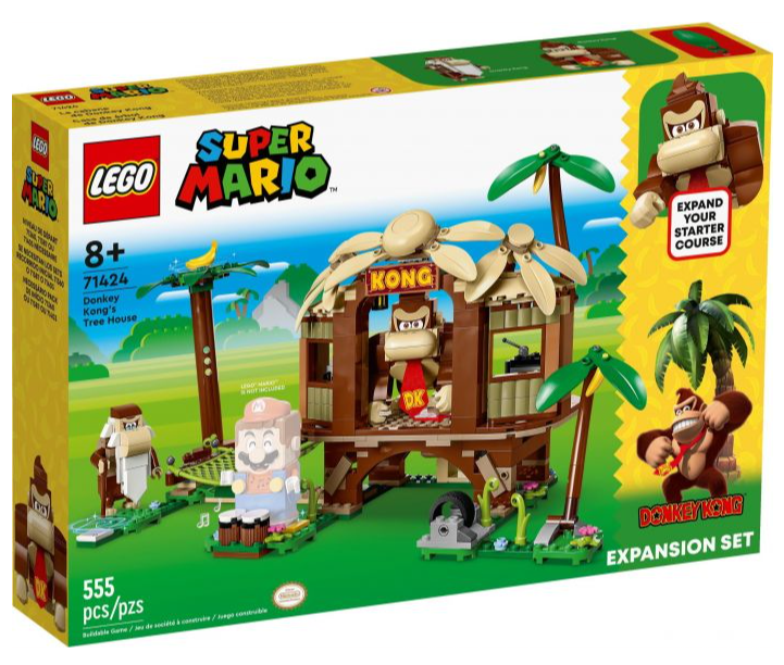 LEGO® Super Mario Donkey Kong's Tree House Expansion Set, 71424 (555 Pieces)