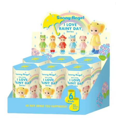 Sonny Angel - I Love Rainy Day Series Mini Figure Display (Sealed Case of 6 Blind Boxes)
