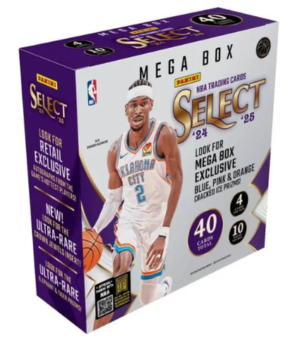 2024-25 Panini Select NBA Mega Box (10 Packs Per Box)