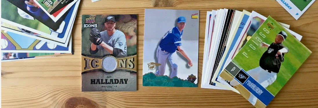 Roy Halladay - Toronto Blue Jays - Game-Used Worn Swatch Relic Jersey Memorabilia Card - Sports Card Single (Randomly Selected, Will Not Be Pictured)