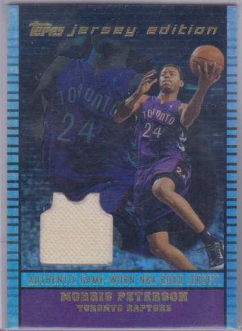 Morris Peterson (Mo Pete) - In Toronto Raptors Jersey - Game-Used Worn Swatch Relic Jersey Memorabilia Card - Sports Card Single (Randomly Selected, May Not Be Pictured)