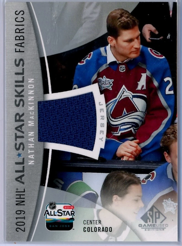 Nathan MacKinnon - Game-Used Worn Swatch Relic Jersey Memorabilia Card - NHL Hockey - Sports Card Single (Randomly Selected, May Be Different Card then Pictured)