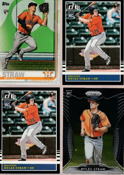 2019 Myles Straw RC Rookie Card (1x Randomly Selected, May Not Be Pictured)