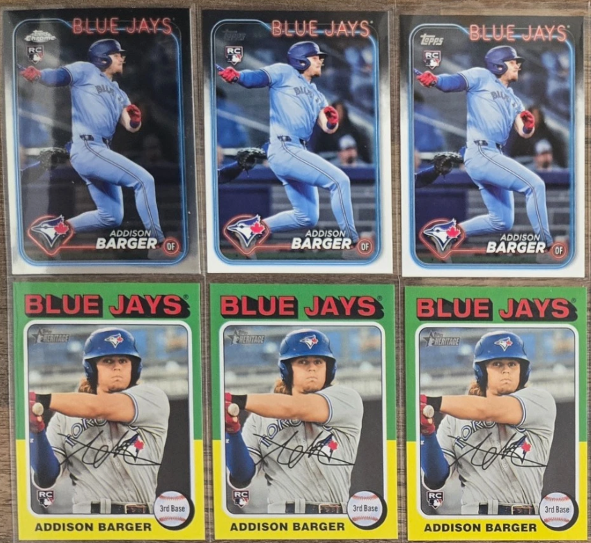 2024 Addison Barger Toronto Blue Jays RC Rookie Card (1x Randomly Selected, May Not Be Pictured)