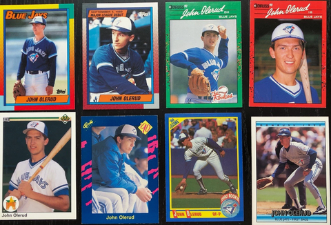 John Olerud Toronto Blue Jays 1990 Rookie Card (1x Randomly Selected RC, May Not Be One In Picture)