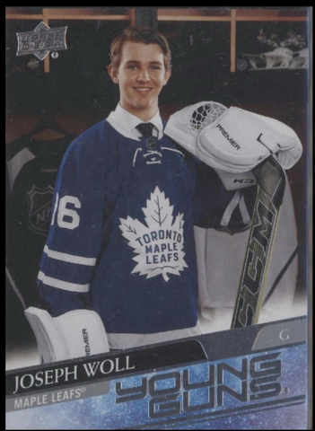 2020-21 Upper Deck Joseph Woll Young Guns #208 Maple Leafs RC (Rookie Card)