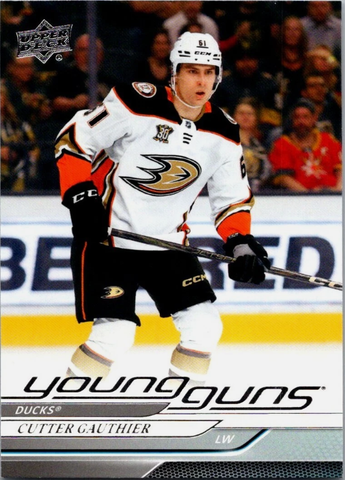 2024-25 Upper Deck Series 1 Cutter Gauthier Young Guns #212 Anaheim Ducks RC (Rookie Card)