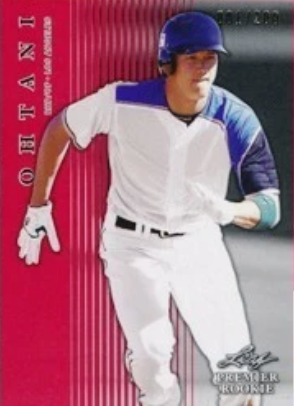SHOHEI OHTANI 2018 Leaf Premier PR-05 RED Rookie Card RC #/200