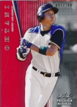 SHOHEI OHTANI 2018 Leaf Premier PR-04 RED Rookie Card RC #/200