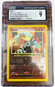 Pokemon TCG: Entei 34/53 WOTC Promo Reverse Holo (CGC Graded 9) – A & C  Games