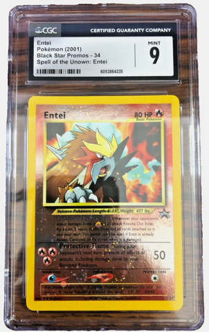 Pokemon TCG: “Entei 34/53 WOTC Promo Reverse Holo (CGC Graded 9)