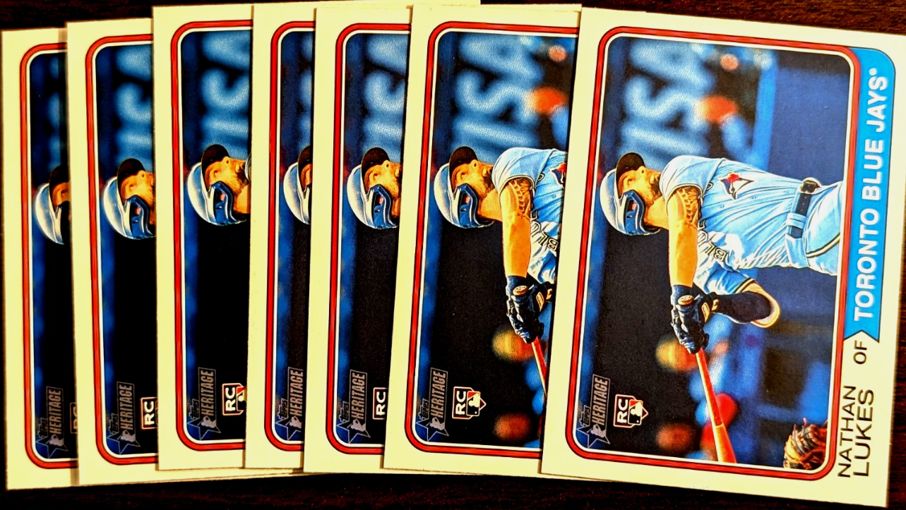 Nathan Lukes Toronto Blue Jays - MLB Baseball - RC Rookie Card Single (Randomly Selected, May Not Be Pictured)