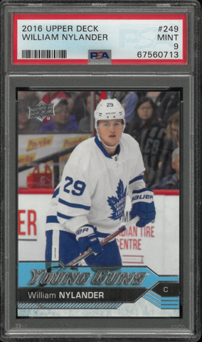 2016-17 Upper Deck Series 1 Young Guns Rookie #249 William Nylander Graded PSA 9